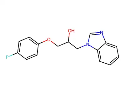 1-(Benzimidazol-1-yl)-3-(4-fluorophenoxy)propan-2-ol structure