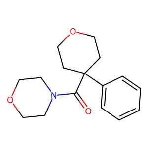 Morpholin-4-yl-(4-phenyl-tetrahydro-pyran-4-yl)-methanone structure