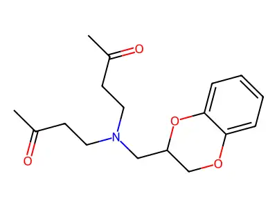 4-[2,3-Dihydro-1,4-benzodioxin-3-ylmethyl(3-oxobutyl)amino]butan-2-one structure