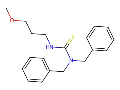 1,1-Dibenzyl-3-(3-methoxypropyl)thiourea structure
