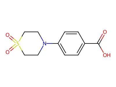 4-(1,1-Dioxidothiomorpholino)benzoic acid structure