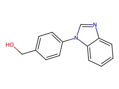 4-(1H-Benzimidazol-1-yl)benzenemethanol structure