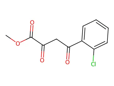 Methyl 4-(2-chlorophenyl)-2,4-dioxobutanoate structure