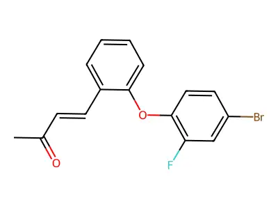 4-[2-(4-Bromo-2-fluoro-phenoxy)phenyl]but-3-en-2-one structure