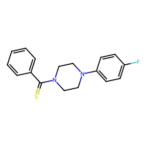 (4-(4-Fluorophenyl)-1-piperazinyl)phenylmethanethione structure