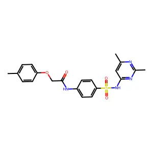 N-{4-[(2,6-dimethylpyrimidin-4-yl)sulfamoyl]phenyl}-2-(4-methylphenoxy)acetamide structure