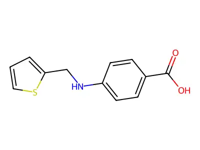 4-[(Thiophen-2-ylmethyl)-amino]-benzoic acid structure