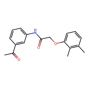 N-(3-acetylphenyl)-2-(2,3-dimethylphenoxy)acetamide structure