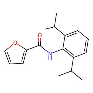 N-[2,6-di(propan-2-yl)phenyl]furan-2-carboxamide structure