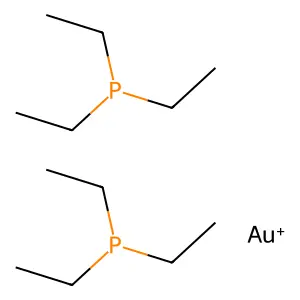 Gold(1+), bis(triethylphosphine)- structure