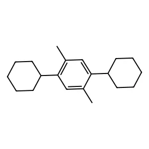 1,4-Dicyclohexyl-2,5-dimethylbenzene structure