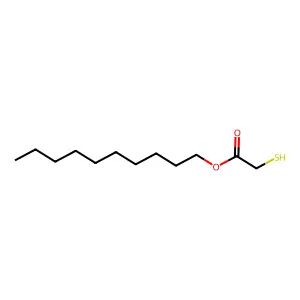 Acetic acid, 2-mercapto-, decyl ester structure