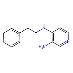 Pyridine, 3-amino-4-phenethylamino- structure