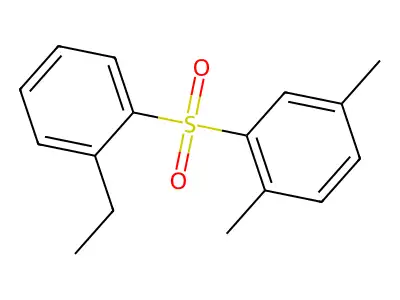 2,5-Dimethylphenyl 2-ethylphenyl sulfone structure