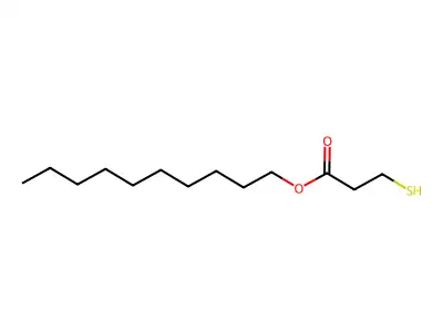 Decyl 3-mercaptopropionate structure