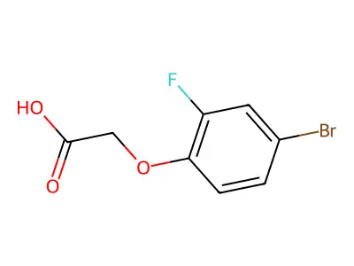 2-(4-Bromo-2-fluorophenoxy)acetic acid structure
