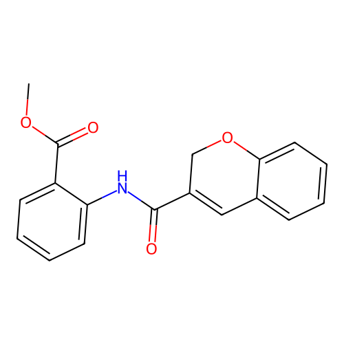 methyl 2-(2H-chromene-3-carbonylamino)benzoate structure