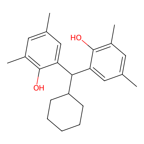2-(Cyclohexyl-(2-hydroxy-3,5-dimethylphenyl)methyl)-4,6-dimethylphenol structure