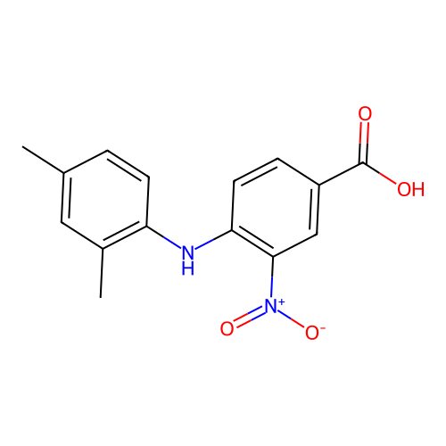 4-[(2,4-Dimethylphenyl)amino]-3-nitrobenzoic acid structure
