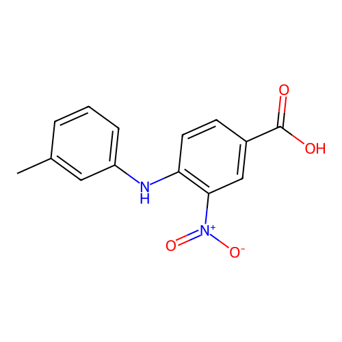 3-Nitro-4-(m-tolylamino)benzoic acid structure