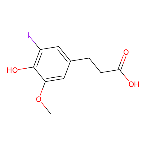 3-(4-Hydroxy-3-iodo-5-methoxyphenyl)propanoic acid structure
