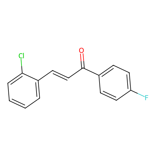 2-Chloro-4'-fluorochalcone structure