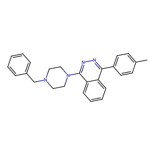1-(4-Benzylpiperazin-1-yl)-4-(4-methylphenyl)phthalazine structure