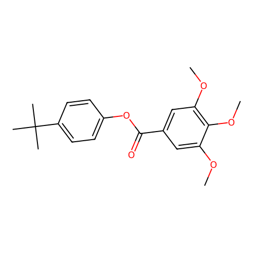 4-Tert-butylphenyl 3,4,5-trimethoxybenzoate structure