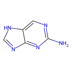 2-氨基嘌呤 structure