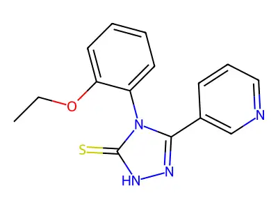 4-(2-ethoxyphenyl)-5-(pyridin-3-yl)-4H-1,2,4-triazole-3-thiol structure