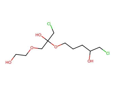 1,1'-(Oxybis(ethyleneoxy))bis(3-chloro-2-propanol) structure