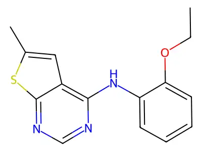 (2-Ethoxy-phenyl)-(6-methyl-thieno[2,3-d]pyrimidin-4-yl)-amine structure