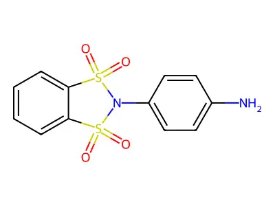 4-(1,1,3,3-Tetraoxido-1,3,2-benzodithiazol-2-yl)aniline structure