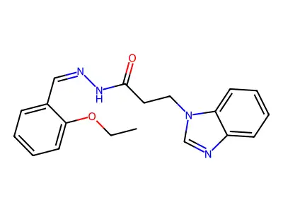 3-(1H-Benzimidazol-1-YL)-N'-(2-ethoxybenzylidene)propanohydrazide structure