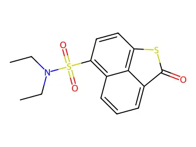 2-Oxo-2H-naphtho[1,8-bc]thiophene-6-sulfonic acid diethylamide structure