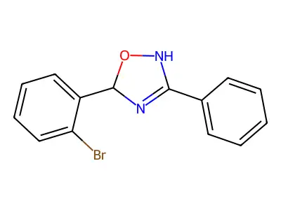 5-(2-Bromophenyl)-3-phenyl-2,5-dihydro-1,2,4-oxadiazole structure