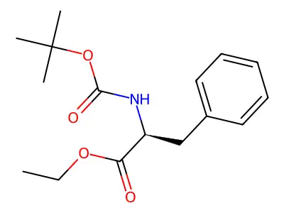 Ethyl 2-[(tert-butoxycarbonyl)amino]-3-phenylpropanoate structure