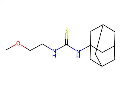 1-(1-Adamantyl)-3-(2-methoxyethyl)thiourea structure