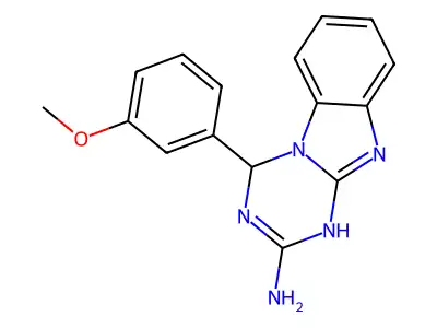 4-(3-Methoxyphenyl)-1,4-dihydro[1,3,5]triazino[1,2-a]benzimidazol-2-amine structure