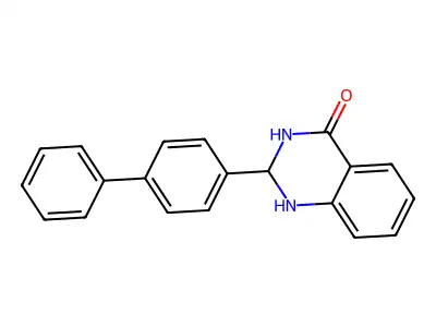 2-(4-Phenylphenyl)-1,2,3,4-tetrahydroquinazolin-4-one structure