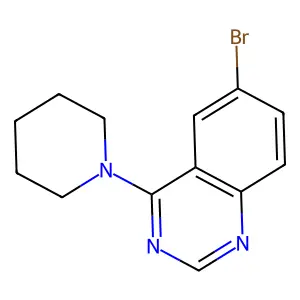 6-Bromo-4-(1-piperidinyl)quinazoline structure