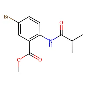 Methyl 5-bromo-2-(2-methylpropanoylamino)benzoate structure