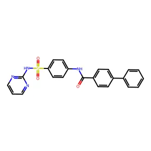 N-[4-(pyrimidin-2-ylsulfamoyl)phenyl]biphenyl-4-carboxamide structure