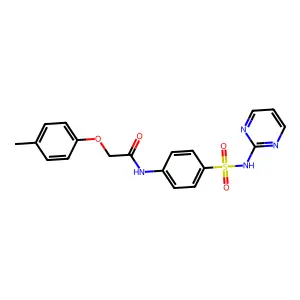 N-[4-(Pyrimidin-2-ylsulfamoyl)-phenyl]-2-p-tolyloxy-acetamide structure