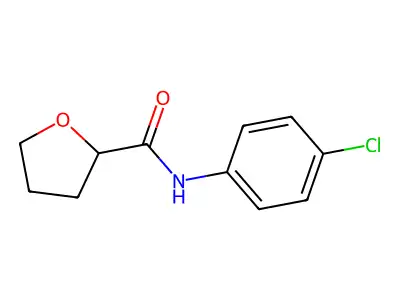 N-(4-chlorophenyl)tetrahydro-2-furancarboxamide structure