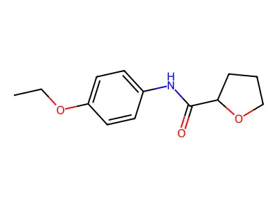 N-(4-ethoxyphenyl)tetrahydro-2-furancarboxamide structure