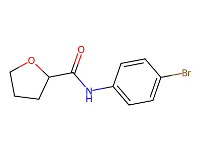 N-(4-bromophenyl)oxolane-2-carboxamide structure