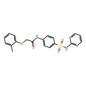 N-[4-(Pyrimidin-2-ylsulfamoyl)-phenyl]-2-o-tolyloxy-acetamide structure