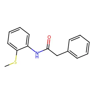 N-(2-methylsulfanylphenyl)-2-phenylacetamide structure