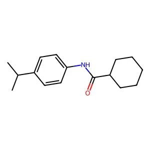 N-(4-isopropylphenyl)cyclohexanecarboxamide structure